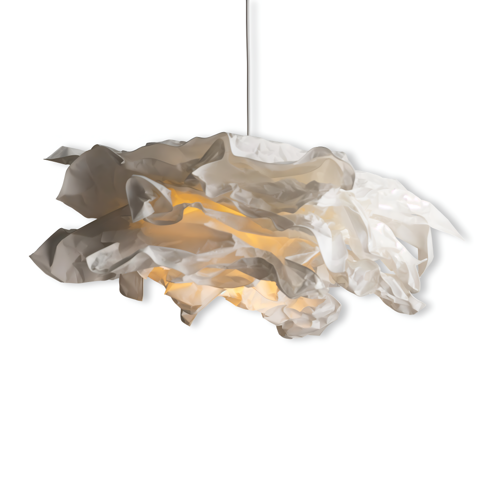 Creative Clouds Pendant Light – DIY Paper Ceiling Lamp with Artistic Charm