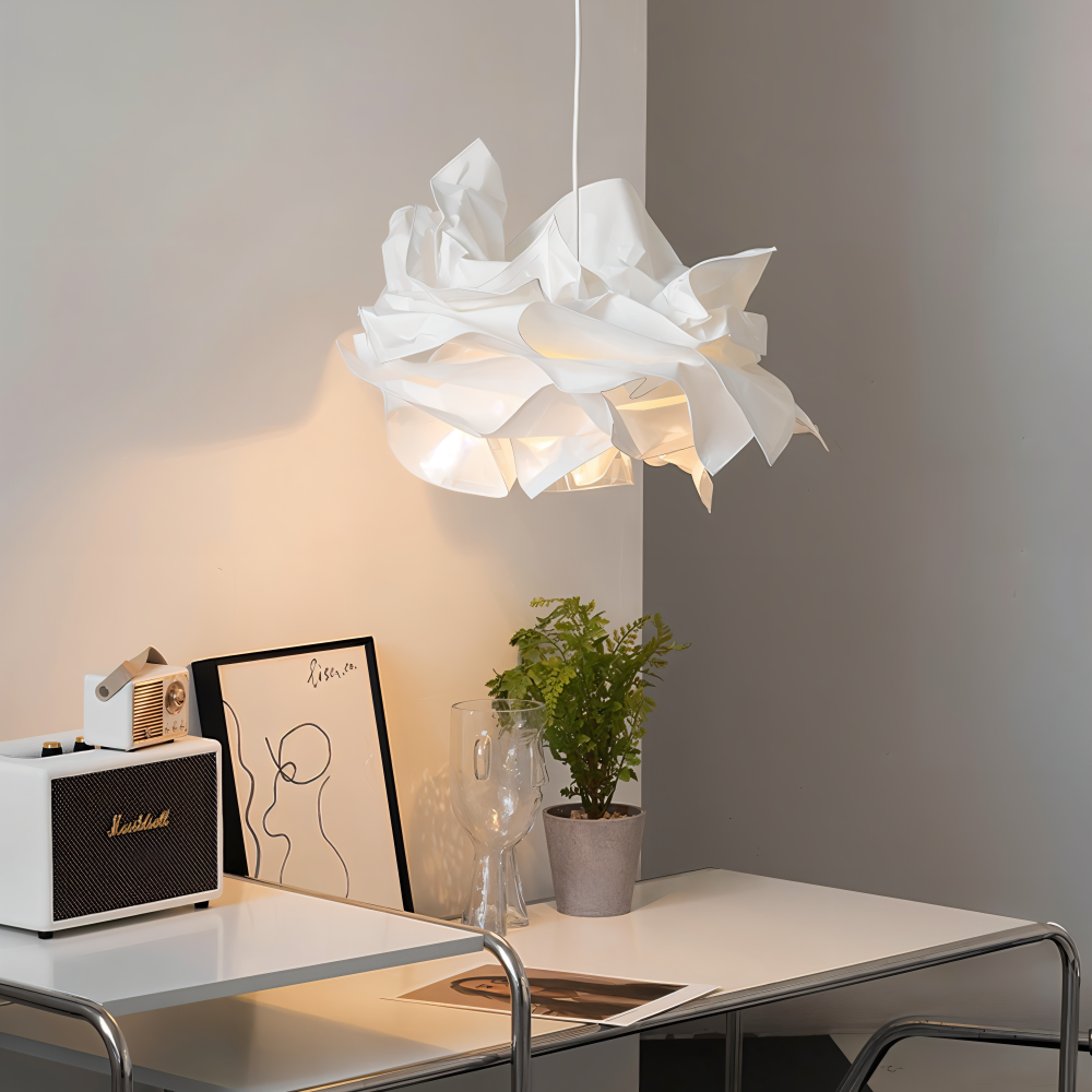 Creative Clouds Pendant Light – DIY Paper Ceiling Lamp with Artistic Charm