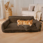 Orthopaedic dog cushion with neck support & fluffy comfort
