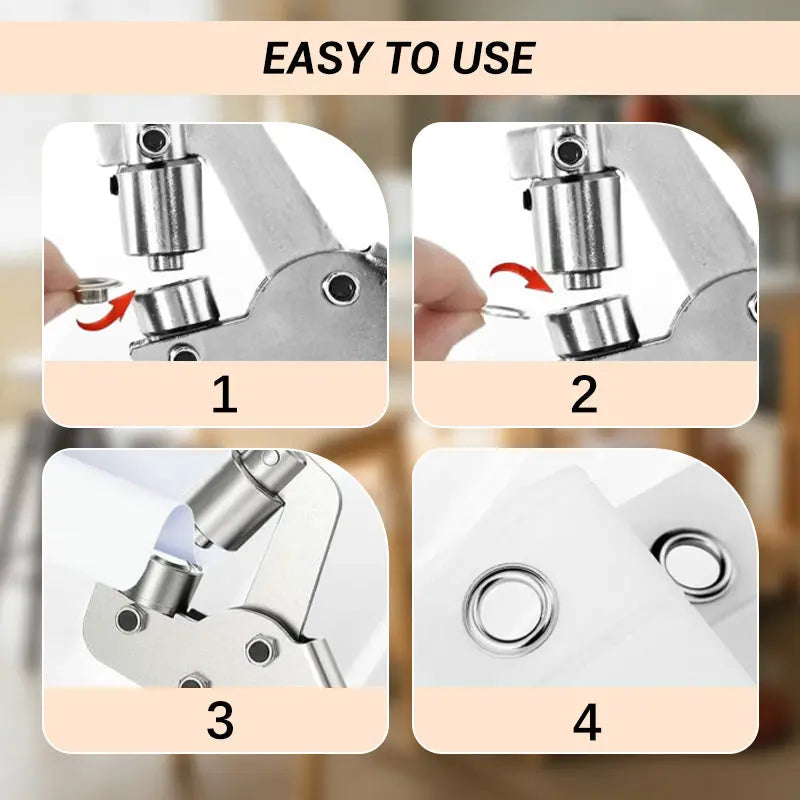 Eyelet punch with 100 free eyelets – For tarps, leather & more!