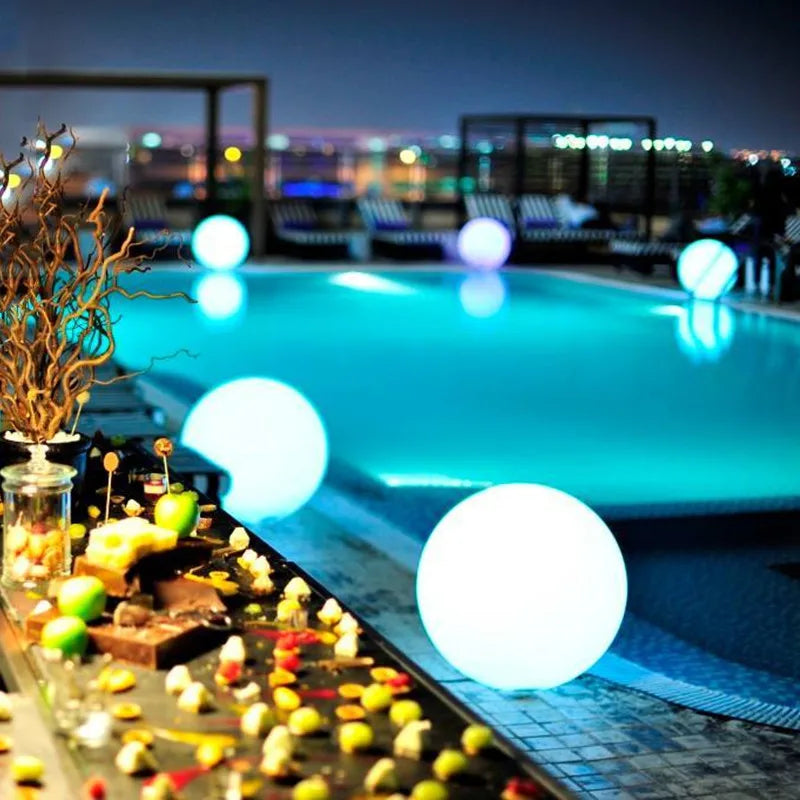 Weatherproof Round LED Garden Light with 16 Colors and Remote Control - Perfect for Garden, Porch & Party