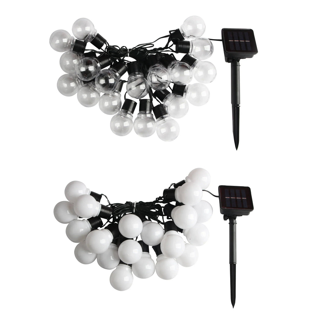 Waterproof Outdoor String Lights - Solar Garden Lighting for Balcony & Terrace