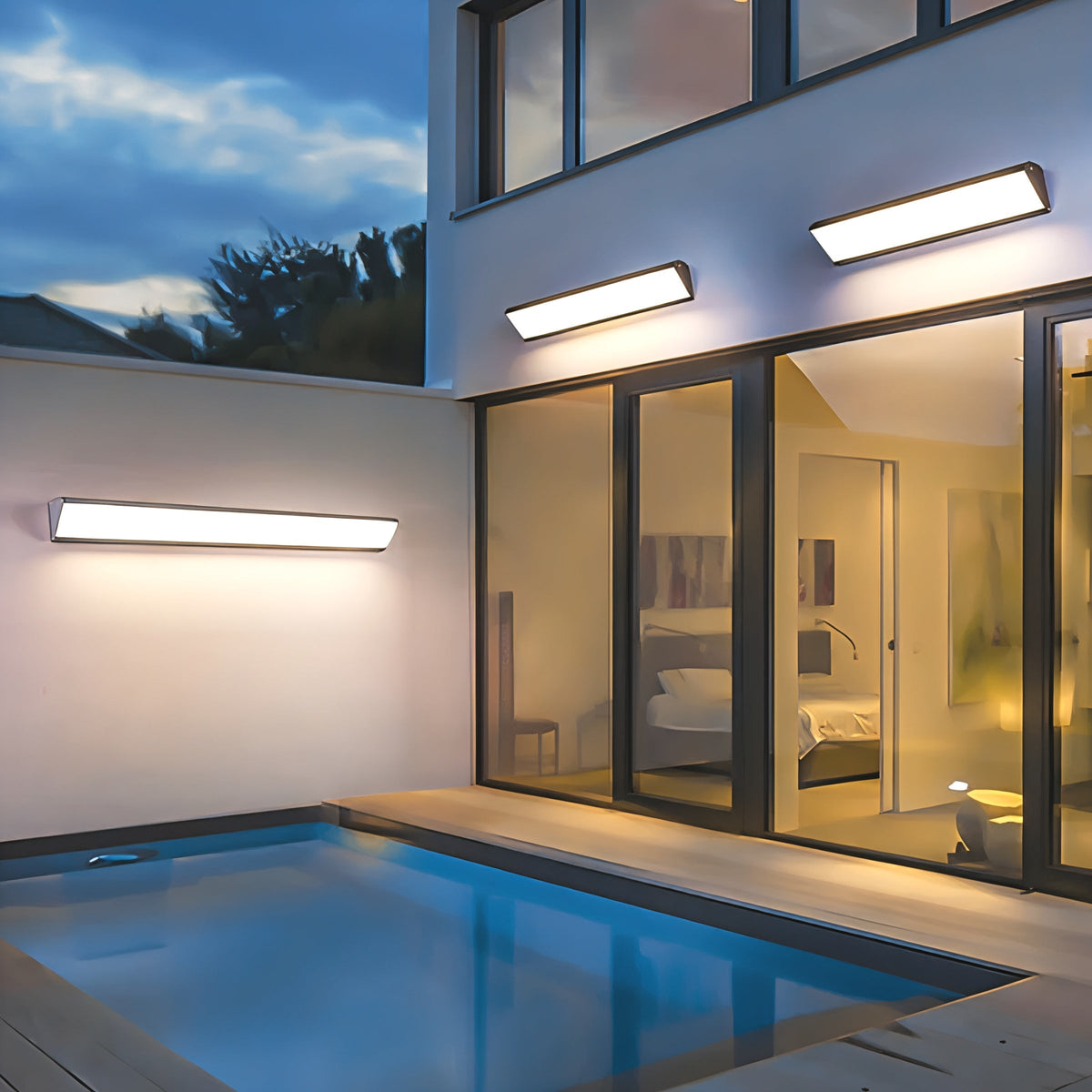 Outdoor LED Wall Light, IP65 Waterproof Aluminum Design