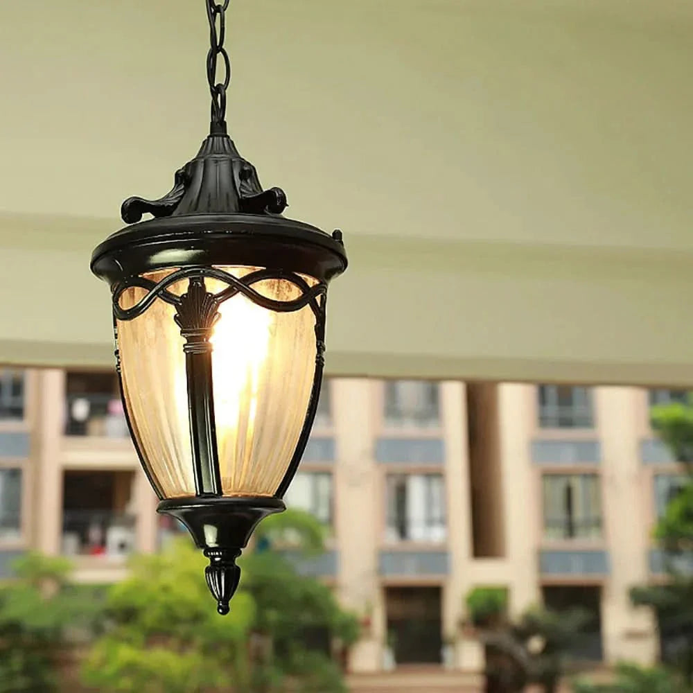 Retro Metal Glass Pendant Lamp for Home Lighting