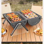 Barbecue Grill Grill Household Outdoor Folding Portable Barbecue Grill Charcoal Barbecue Small Barbecue Rack
