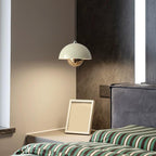Elegant pendant lamp in pod shape with dimming function