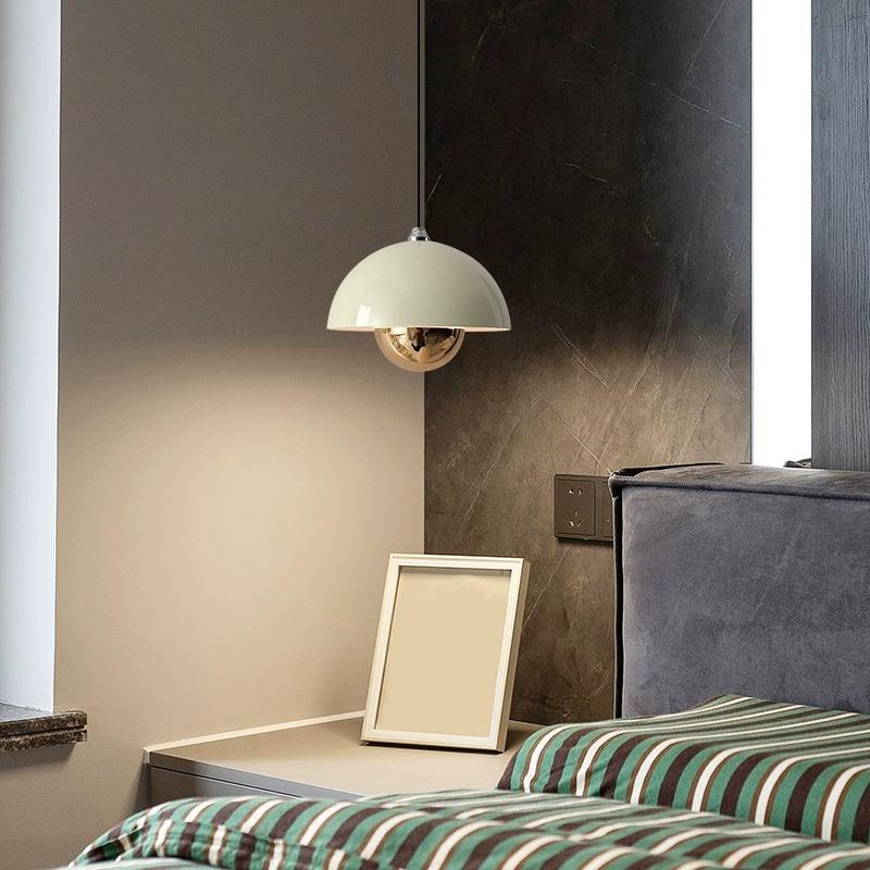 Elegant pendant lamp in pod shape with dimming function