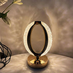 Oval Crystal Lamp