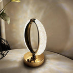 Oval Crystal Lamp