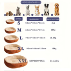 Oval Plush Bed for Dogs & Cats
