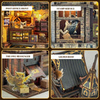 Owl Post Office DIY Mini House Kit l DIY Miniature Kit