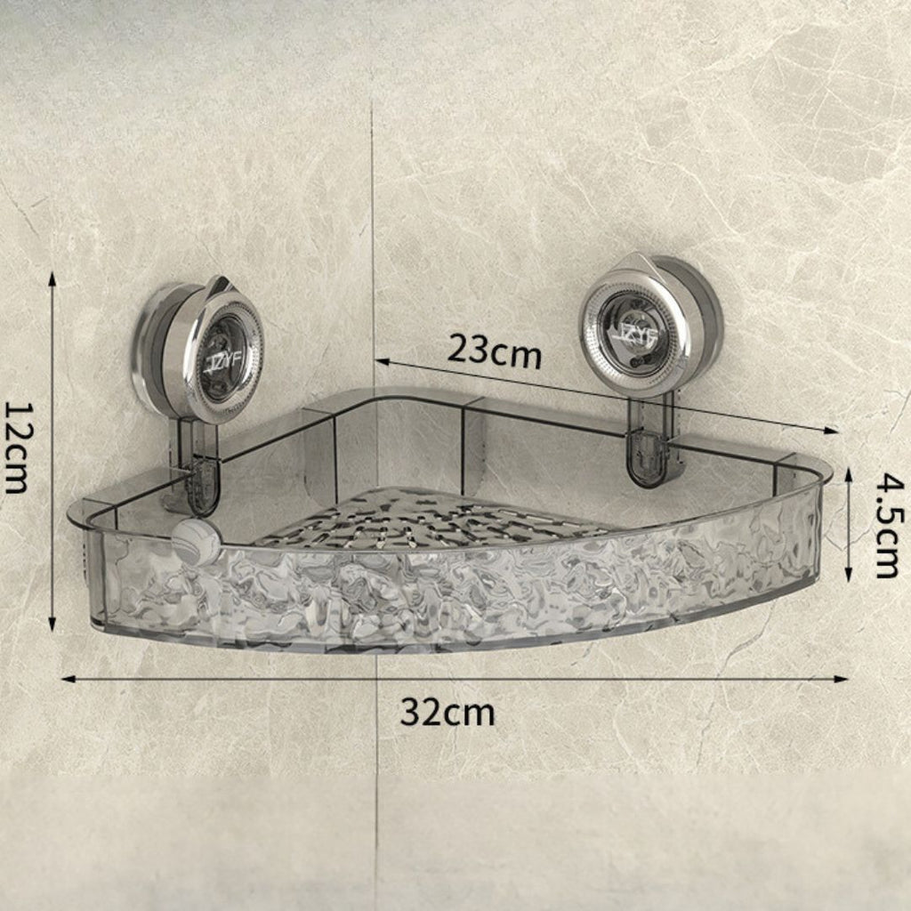 Bathroom Suction Cup Corner Shelf