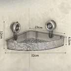 Bathroom Suction Cup Corner Shelf