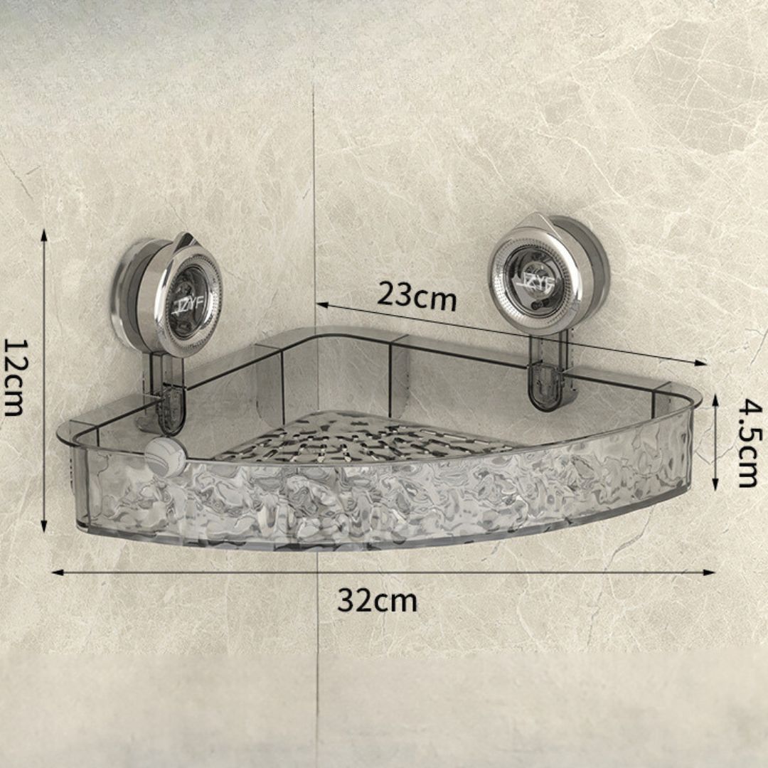 Bathroom Suction Cup Corner Shelf