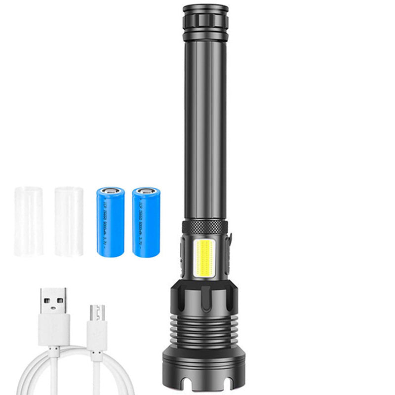 Tactical rechargeable laser LED flashlight