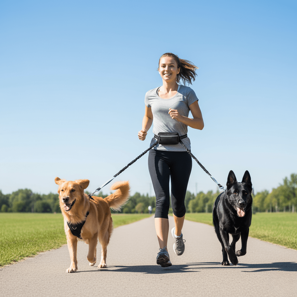Padded, Hands-Free Dog Leash for Training & Walks