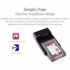 ORICO 6518US3 USB 3.0 Type-B 2.5 / 3.5 Inch Tool-less HDD Docking Station External Storage Enclosure Hard Drive Box (Black)