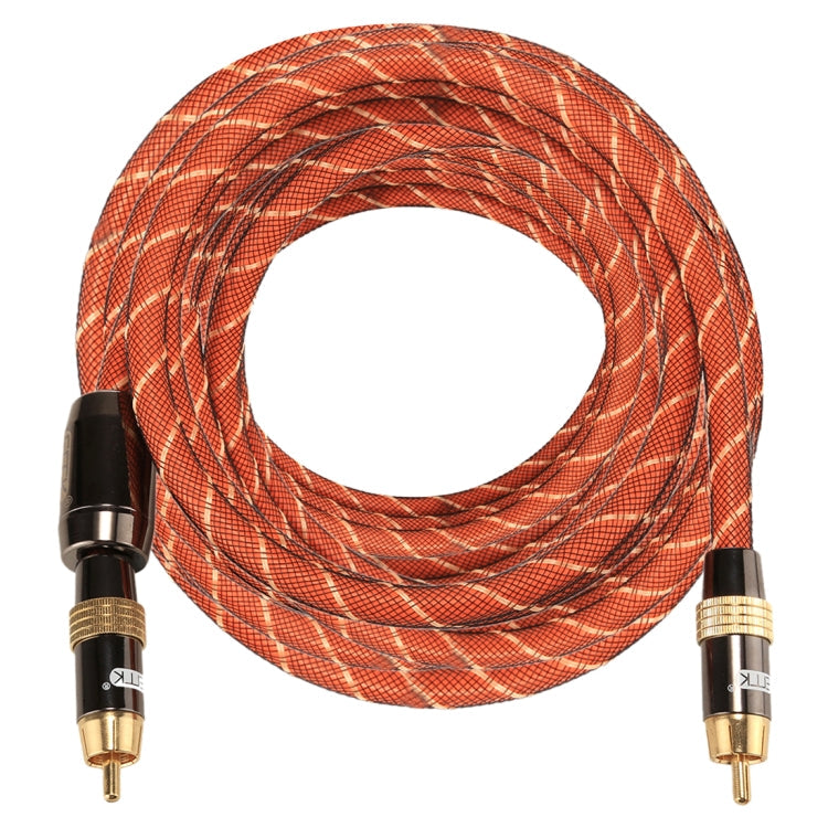 EMK TZ/A 8m OD8.0mm gold-plated metal head RCA to RCA plug digital coaxial interconnect cable audio / video RCA cable