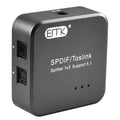 EMK 1 Input 3 Output Digital Optical Audio SPDIF Toslink Splitter Adapter (Silver Gray)