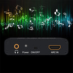 192KHz ARC Audio Extractor HDMI ARC to SPDIF + Coaxial + L/R Converter Audio Return Channel Adapter