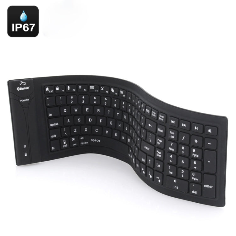 JA-11 108-Key Foldable Silicone Bluetooth Keyboard