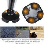 Foldable Walking Cane with LED Light | Height Adjustable | Anti-Slip Base | Alarm Function | Lightweight Aluminum