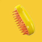 Luxury Cat Grooming Brush with Steam Technology for Relaxed Grooming and Shiny Coat – Soft Bristle Hairs, Easy to Clean