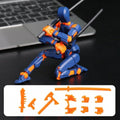 3D-printed mech action figure with multi-joint movement