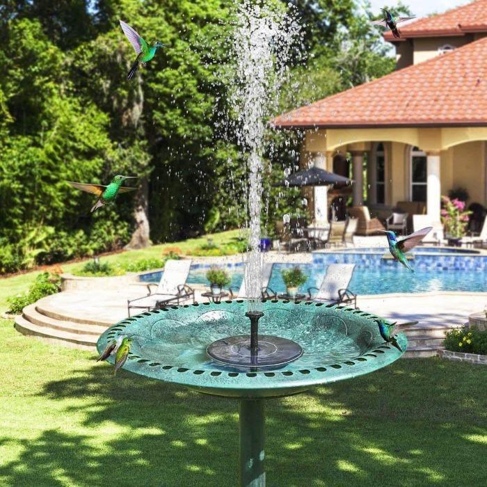 Sophia AquaGlow Solar Fountain – Charming Garden Decoration Fountain