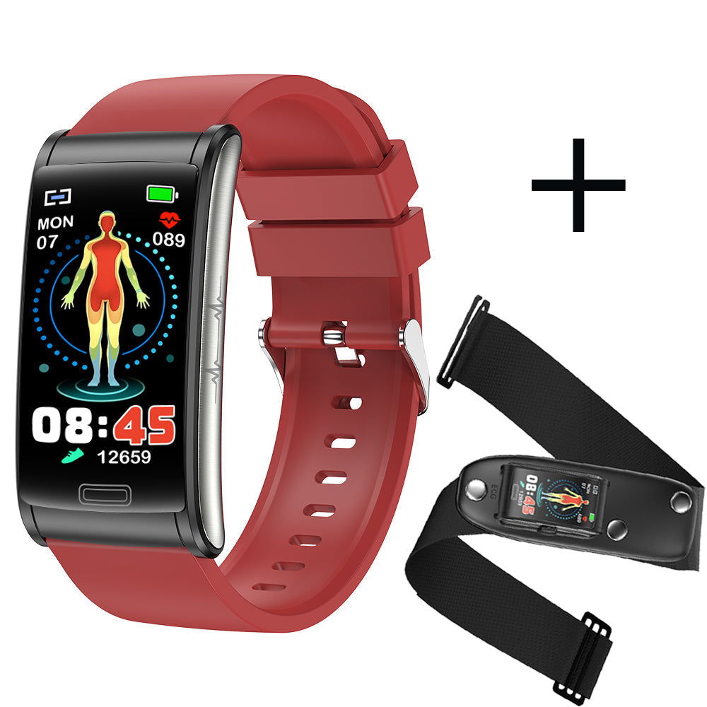 Smart Bracelet 3-Channel EKG Blood Pressure Blood Oxygen Blood Sugar Sleep Detection