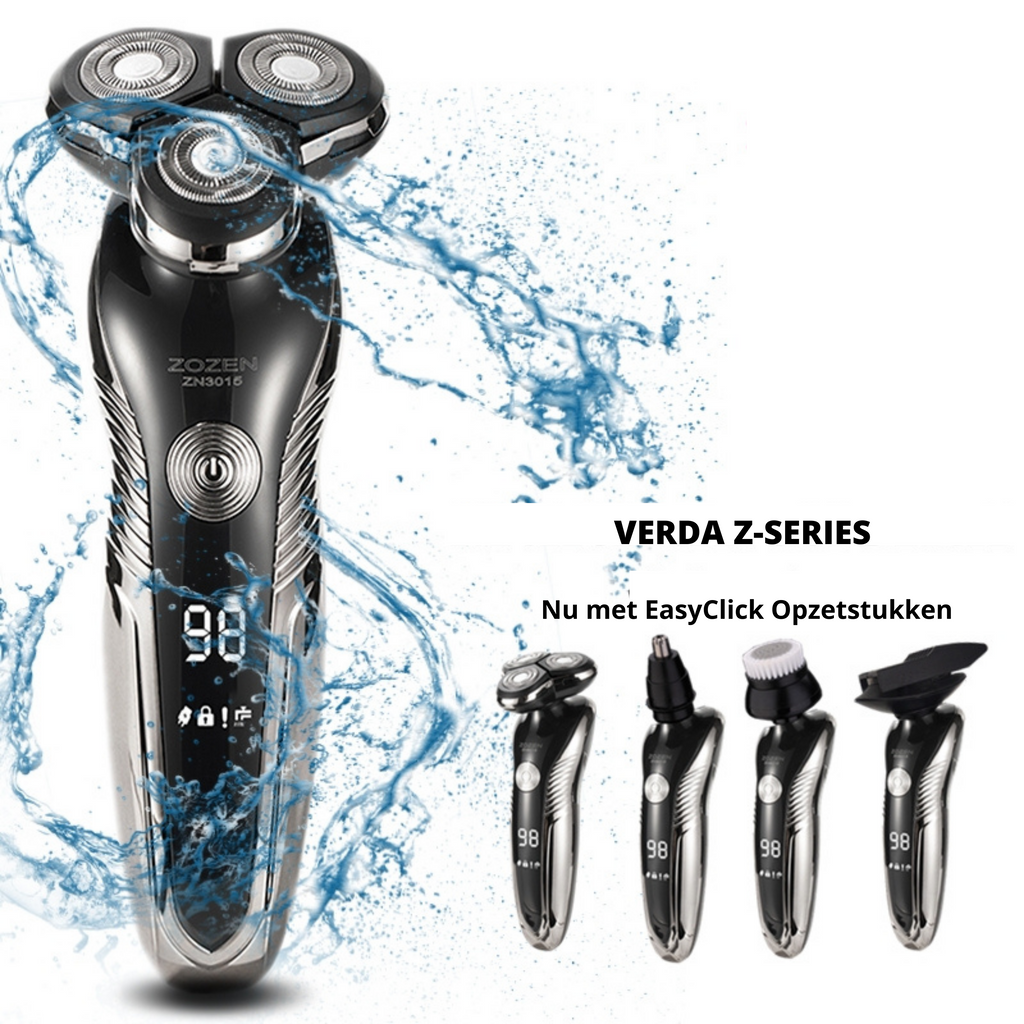 Rechargeable Wet & Dry Electric Shaver for Men – Waterproof Grooming with LCD Display