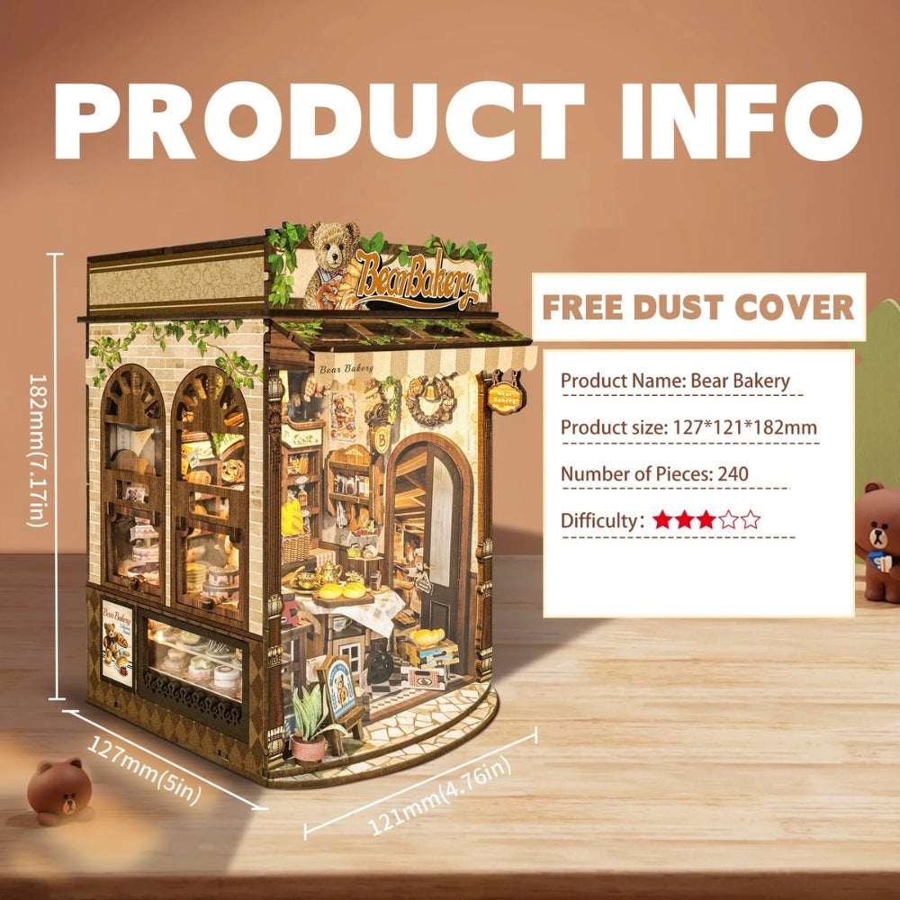 Bear Bakery DIY Book Nook Kit