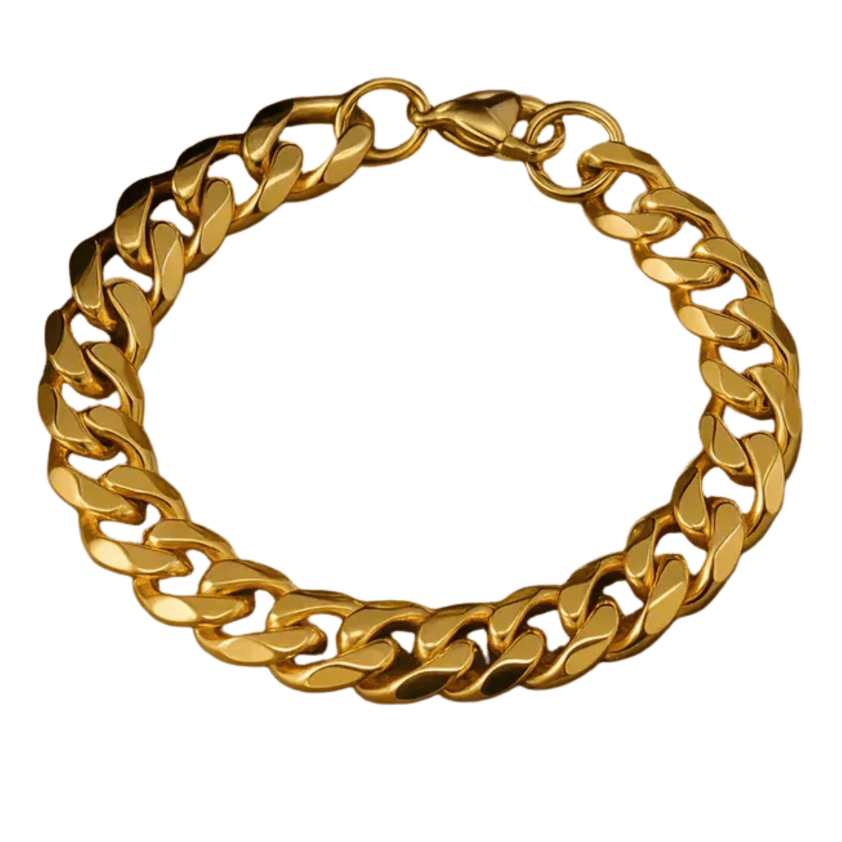 Armored Chain Bracelet with Punk-Inspired Design