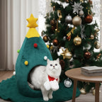 Christmas Tree Cat Bed for a Cozy Winter Experience