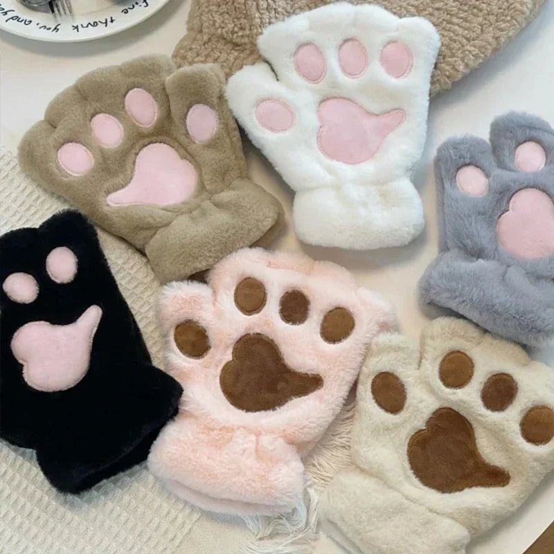 Soft cat mittens for cozy winter joy
