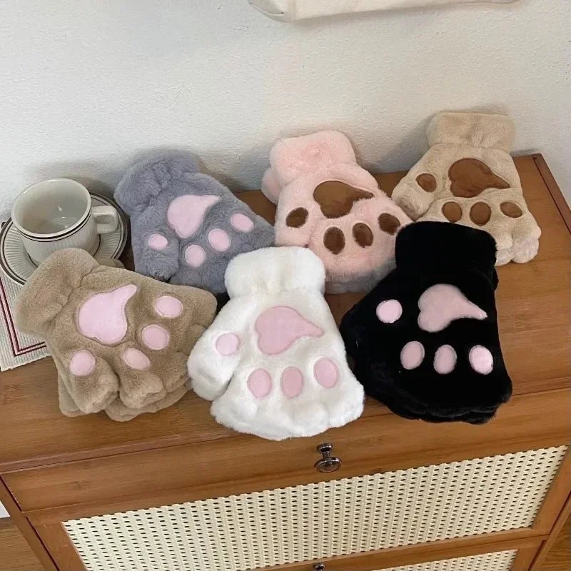 Soft cat mittens for cozy winter joy