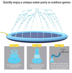 PawSplash Dog Bath – Inflatable Water Mat with Sprayers for Pets