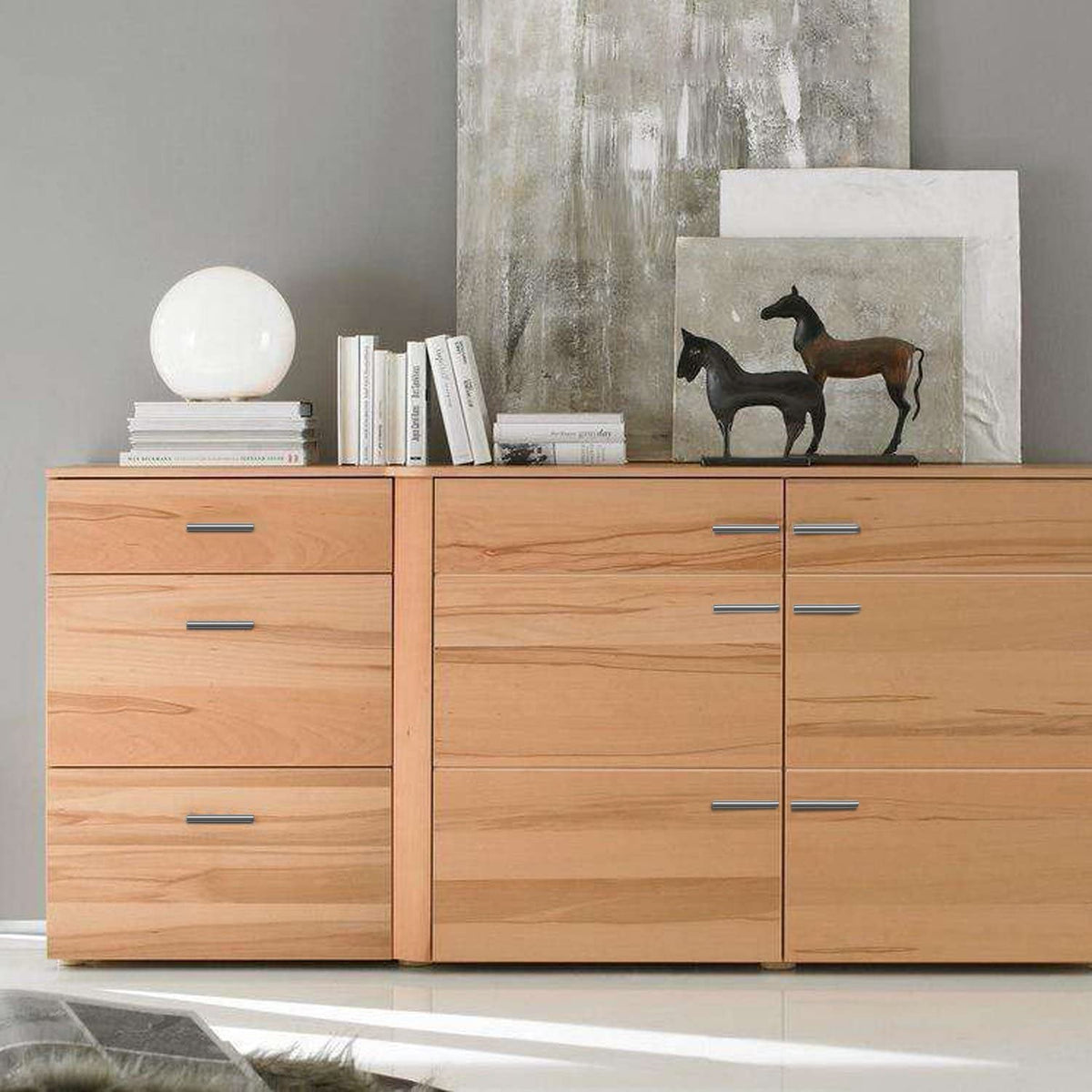 Brushed Nickel Modern Stainless Steel Drawer Hardware T-Bar Handles