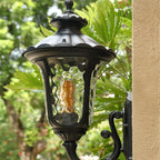 Waterproof Retro Outdoor Wall Lamp Frosted Glass