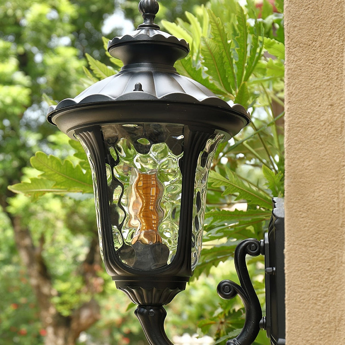 Waterproof Retro Outdoor Wall Lamp Frosted Glass