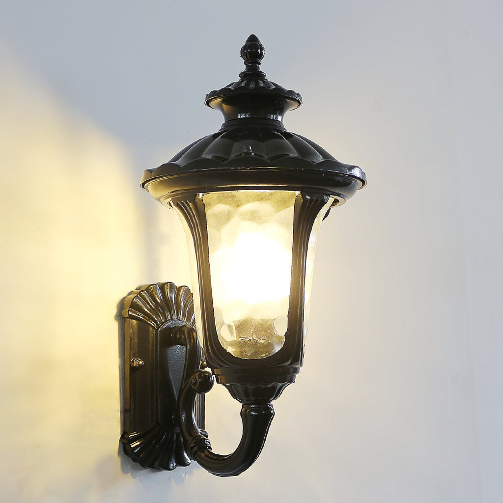 Waterproof Retro Outdoor Wall Lamp Frosted Glass
