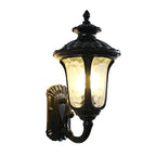 Waterproof Retro Outdoor Wall Lamp Frosted Glass