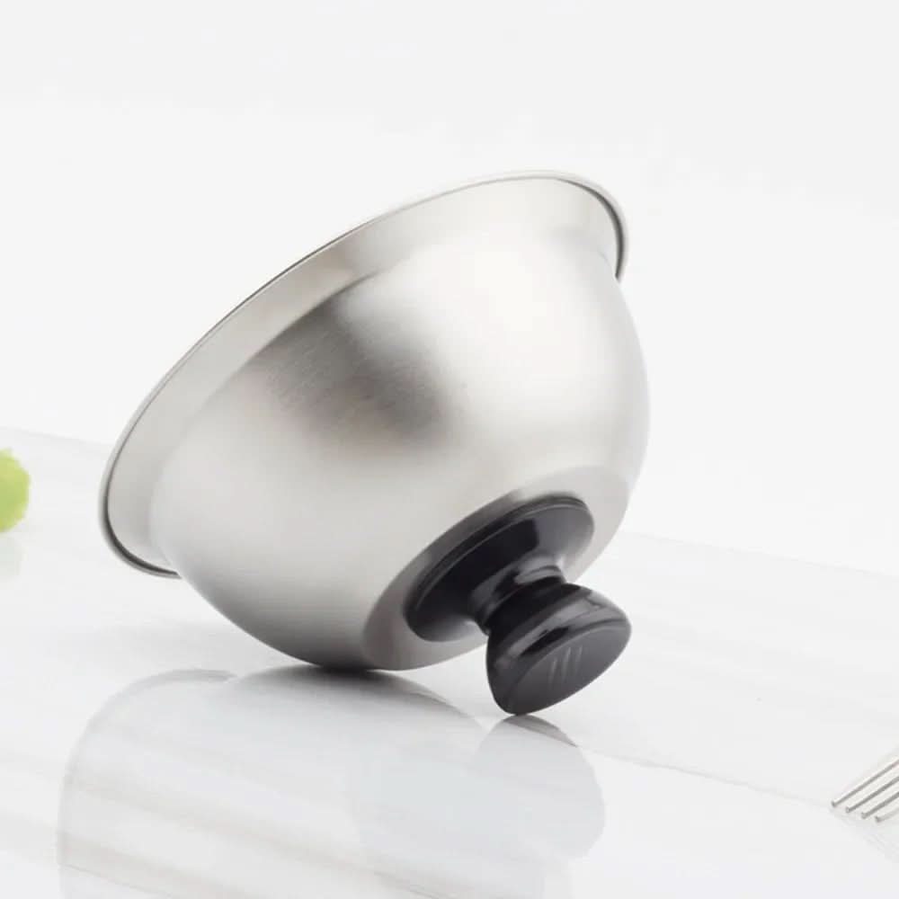 Stainless steel hood for even cooking & melting
