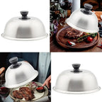 Stainless steel hood for even cooking & melting
