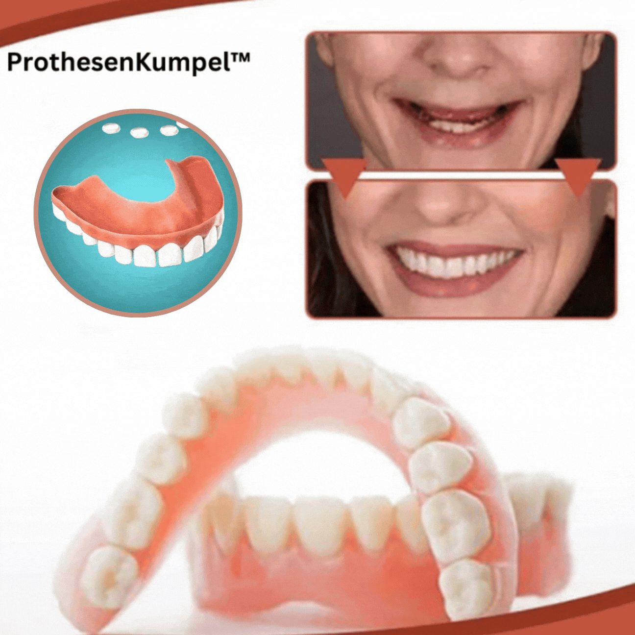 Biocompatible Prosthesis Set for Pain-Free Fit and Natural Smile