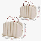 Lightweight dog carrier bag with warm lining & safety belt for on the go