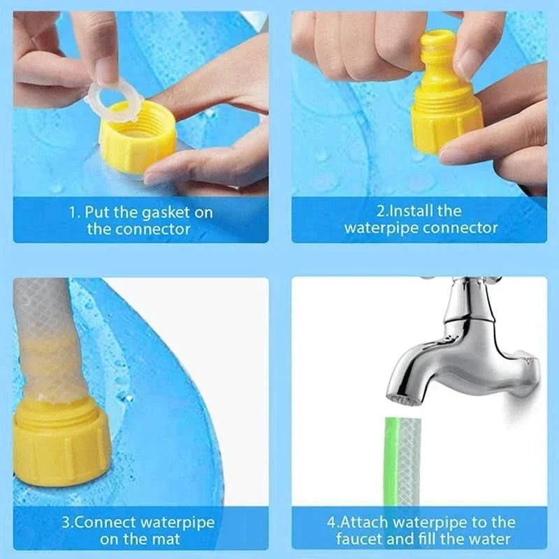 Interactive Water Mat for Dogs in Summer