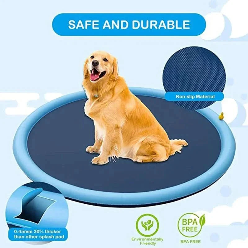 Interactive Water Mat for Dogs in Summer