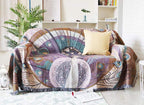 Peacock Throw Thread Blanket