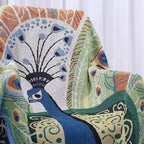 Peacock Throw Thread Blanket